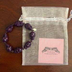 Tarina Tarantino Purple Skull Bracelet